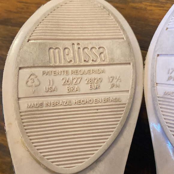FLATS MELISSA Mel Ultragirl 3DB Llama Cactus White/Green Girls size 11 - Picture 11 of 12